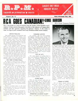 Rca Goes Canadian!