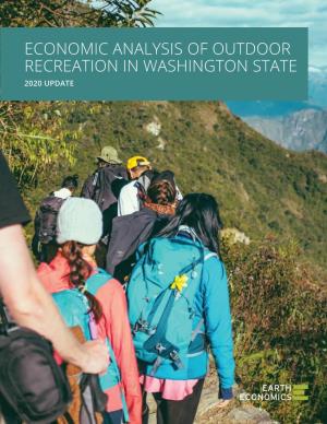Economic Analysis of Outdoor Recreation in Washington State 2020