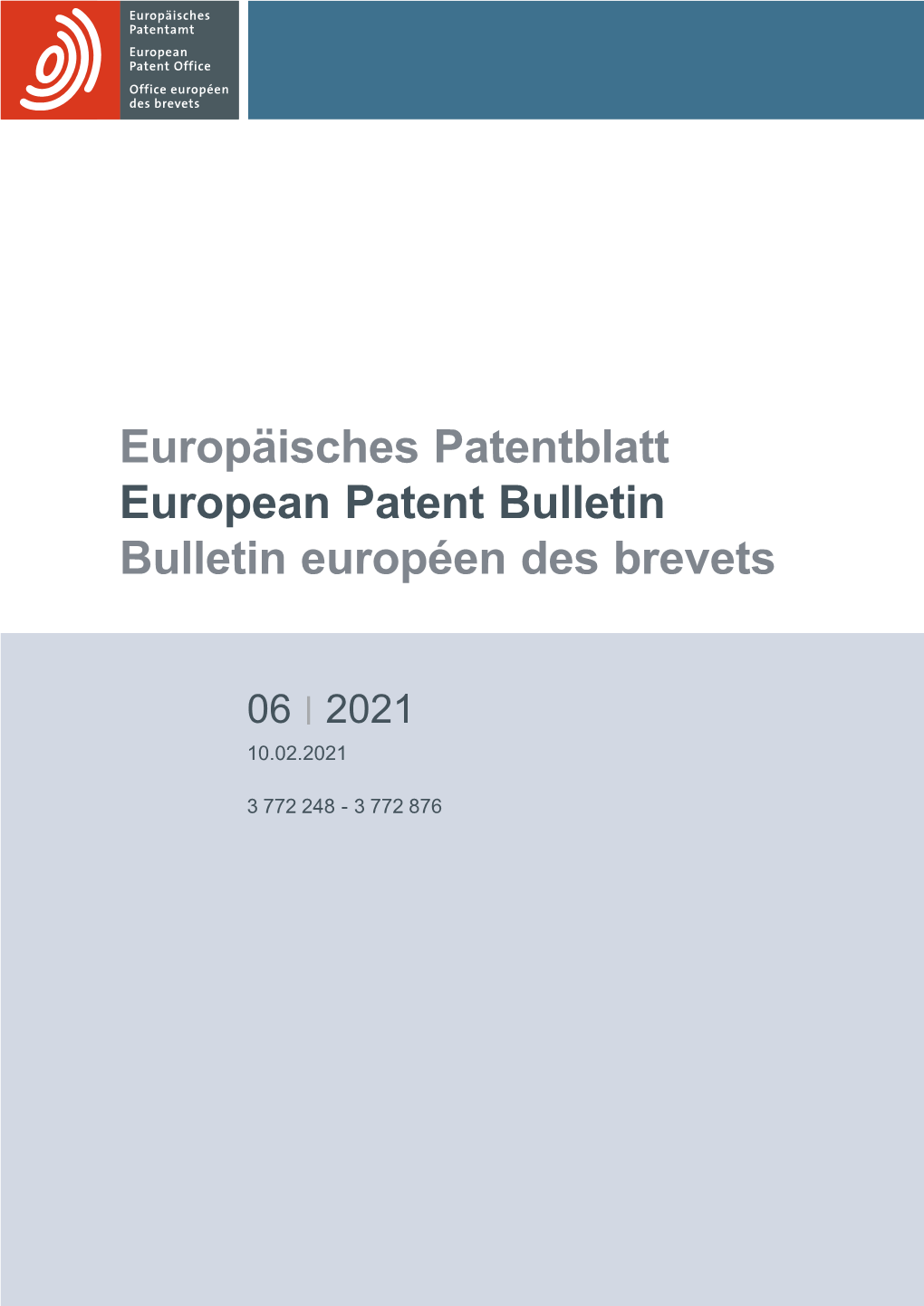 European Patent Bulletin 2021/06