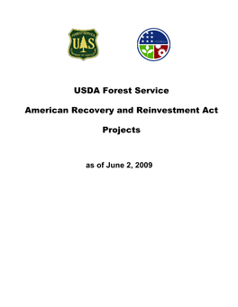 American Recovery and Reinvestment Act