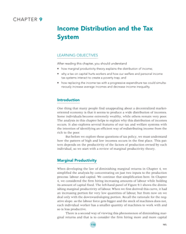 Income Distribution and the Tax System