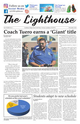 Coach Tuero Earns a 'Giant' Title