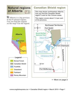 Natural Regions of Alberta