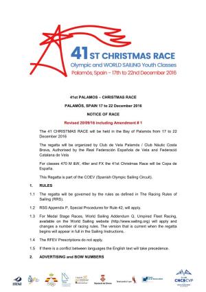 CHRISTMAS RACE PALAMÓS, SPAIN 17 to 22