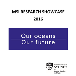 Msi Research Showcase 2016