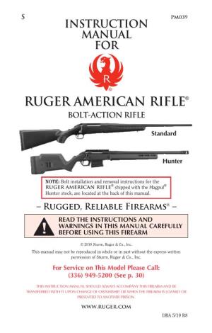 Ruger American Rifle® Bolt-Action Rifle
