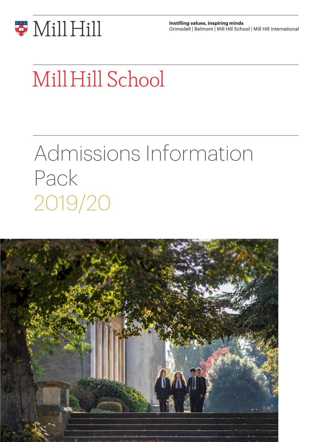 Mill Hill School Instilling Values, Inspiring Minds | Grimsdell | Belmont | Mill Hill School | Mill Hill International