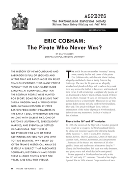 ERIC COBHAM: the Pirate Who Never Was?