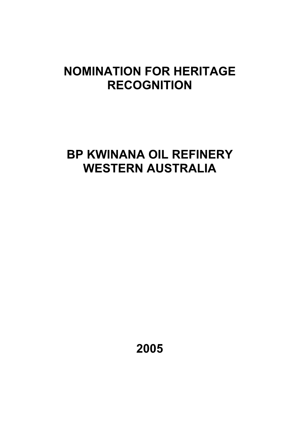 Bp Kwinana Oil Refinery Western Australia
