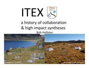 ITEX Synthesis History