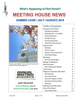 Meeting House News