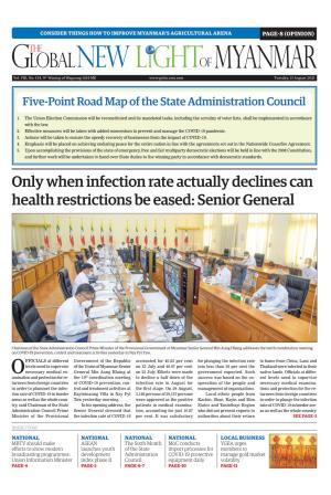 Only When Infection Rate Actually Declines Can Health Restrictions Be Eased: Senior General