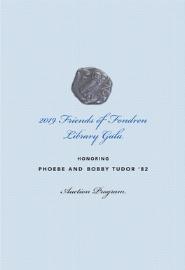 2019 Gala Auction Program