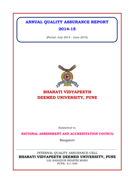 Bharati Vidyapeeth Deemed University, Pune Annual