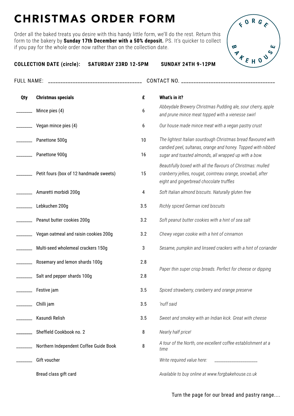 Christmas Order Form 2017.Indd