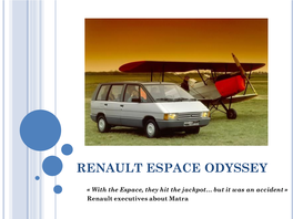 Renault Espace Odyssey