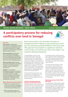 A Participatory Process for Reducing Conflicts Over Land in Senegal