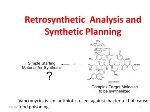 Retrosynthetic Analysis and Synthetic Planning