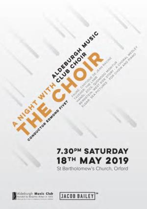 A Night with the Choir Prog 18.5.19 AMC