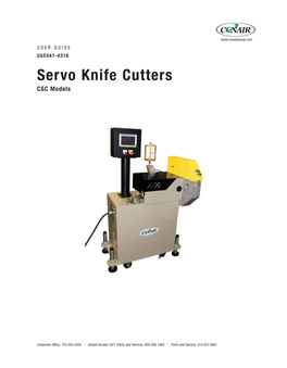 Servo Knife Cutters CSC Models