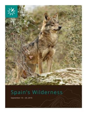 Spain Wildlife Tours Brochure with Itinerary and Photos