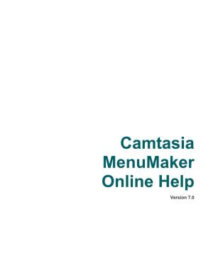 Camtasia Menumaker Online Help Version 7.0