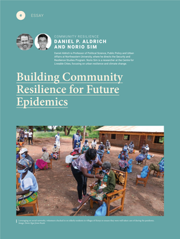 Building Community Resilience for Future Epidemics
