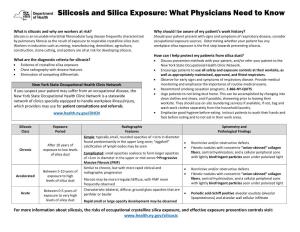 Silicosis and Silica Exposure: What Physicians Need to Know