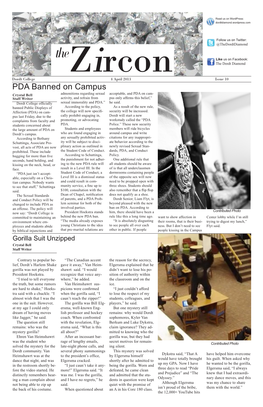 PDA Banned on Campus