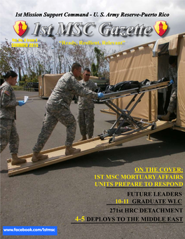 US Army Reserve-Puerto Rico 1St MSC Gazette