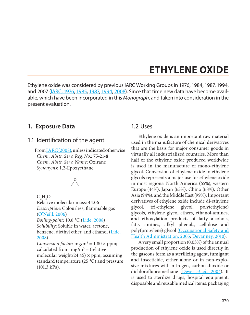 Ethylene Oxide