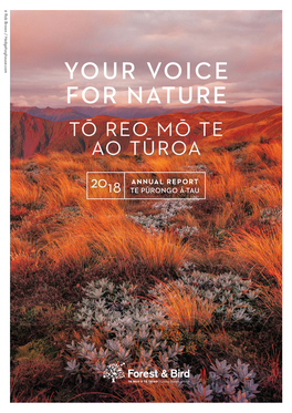 Your Voice for Nature Tō Reo Mō Te Ao Tūroa
