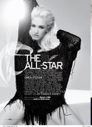 Gwen Stefani Is Still Showing Us How It’S Done—Woman, Wife, Mother, Designer—All 100 Percent Tabloid-Free