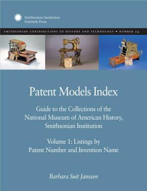 Patent Model Index