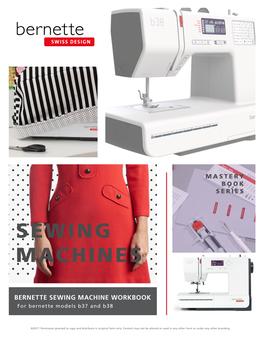 My Bernette Sewing Machine Mastery Workbook – B37