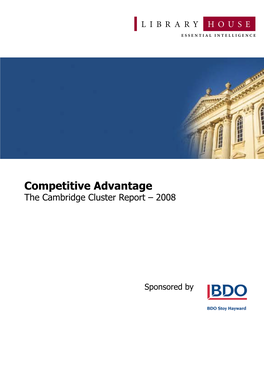 Competitive Advantage the Cambridge Cluster Report – 2008