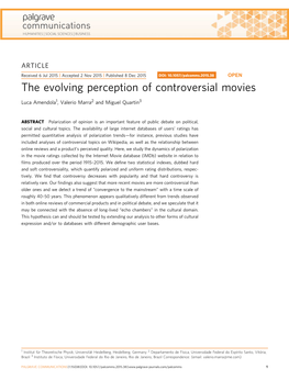 The Evolving Perception of Controversial Movies