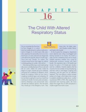 The Child with Altered Respiratory Status