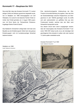 Kornmarkt 17 – Bauphase Bis 1913