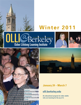OLLI Berkeleyuniversity of California Osher Lifelong Learning Institute