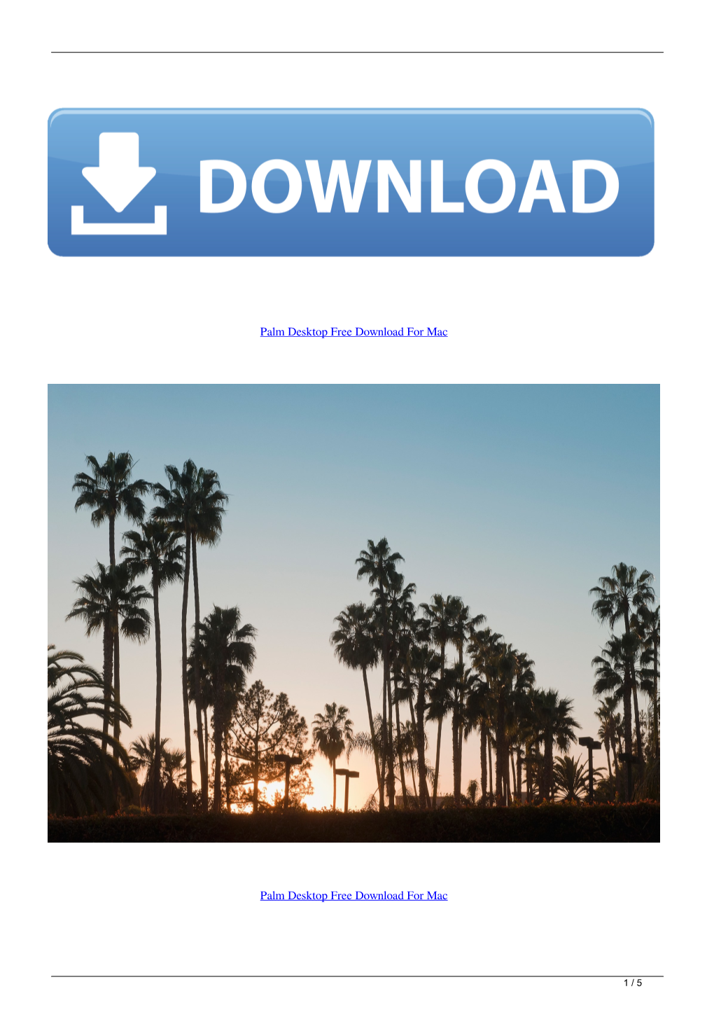 Palm Desktop Free Download for Mac