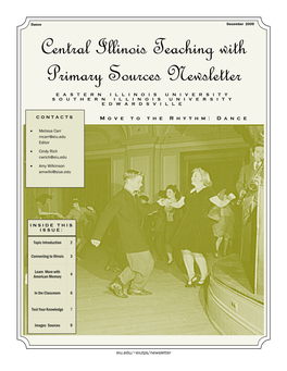 Dance December 2009 Central Illinois Teaching with Primary Sources Newsletter