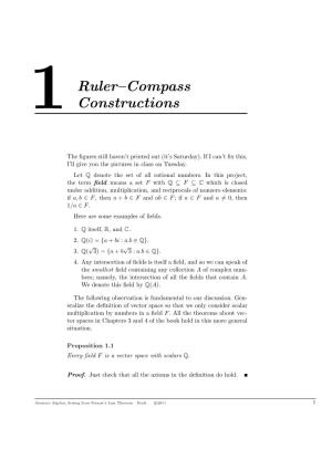 1Ruler–Compass Constructions