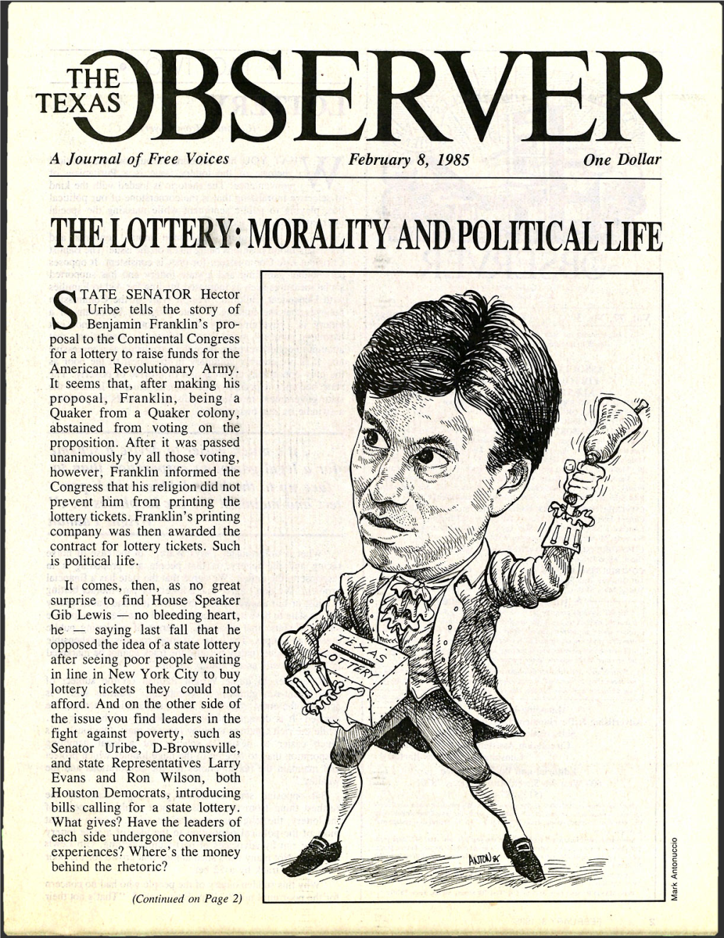 The Lottery: Morality and Political Life
