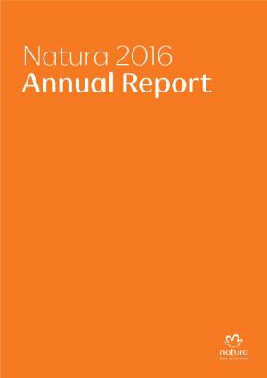 Natura 2016 Annual Report 2016 Annual Report