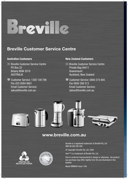Breville Bread Maker BBM600
