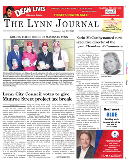 THE LYNN JOURNAL Can Be Picked up at These Locations Every Thursday