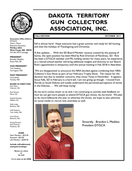 Dakota Territory Gun Collectors Association, Inc