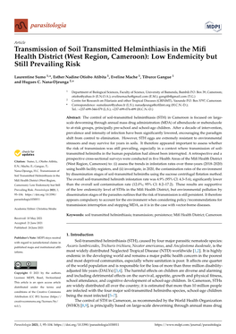 Transmission of Soil Transmitted Helminthiasis in the Mifi Health