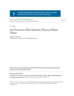 An Overview of the Schwartz Theory of Basic Values Shalom H
